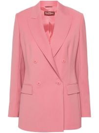 Max Mara double-breasted Blazer Pink at Farfetch