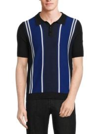 Max N Chester Striped Polo Sweater at Saks Off 5th