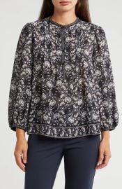 Max Studio Pintuck Balloon Sleeve Blouse at Nordstrom Rack