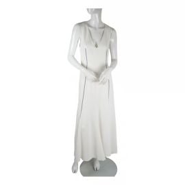 Maxi dress Gabriela Hearst Ecru size M International in Viscose - 22759614 at Vestiaire Collective