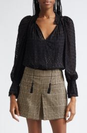 Maxime Semisheer Fil Coupé Top at Nordstrom Rack