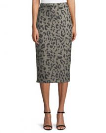 Maxmara Thomas Leopard-Print Wool Pencil Skirt at Bergdorf Goodman