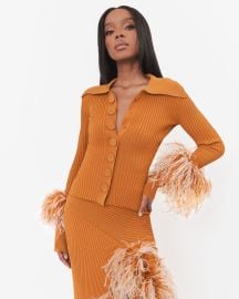 Maya Feather-Cuff Top Fumi The Label at Fumi The Label