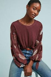 Maybelle Tied-Sleeve Top by Akemi Kin at Anthropologie