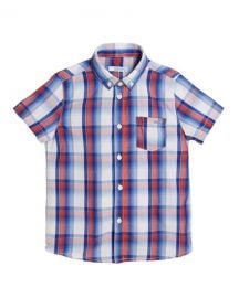 Mayoral Short-Sleeve Plaid Shirt  Size 4-7 at Neiman Marcus