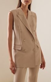 Mayte Wool Crepe Vest By Gabriela Hearst at Moda Operandi