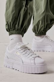 Mayze Leather Sneakers at Free People