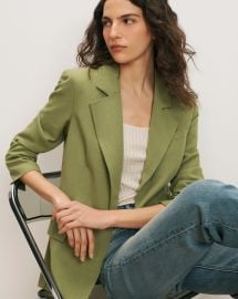 McGowan Single-Breasted Dickey Jacket in Cactus at Veronica Beard