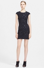 McQ by Alexander McQueen Print Stretch Cotton Dress at Nordstrom