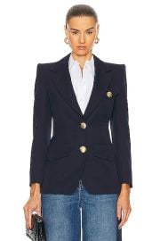 McQueen Cavalry Jacket in Navy FWRD at FWRD