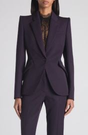 McQueen One-Button Wool Jacket at Nordstrom