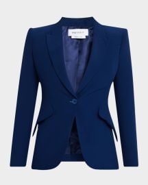 McQueen Single-Breasted Blazer Jacket at Neiman Marcus