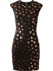 Mcq By Alexander Mcqueen Swallow Print Sweater Dress - Penelope at Farfetch