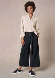 Me Em Removable Buckle Cropped Culotte at Me + Em