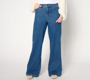 Me by Jennie Garth Regular Indigo Relaxed Fit Jeans - QVCcom at QVC