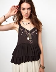 Meadow Ballerina top in black by Free People at Asos