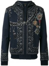 Medal Print Hoodie by Dolce  Gabbana at Farfetch