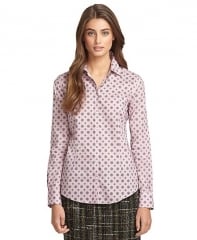 Medallion print shirt at Brooks Brothers