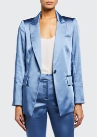 Medi Satin Jacket at Bergdorf Goodman