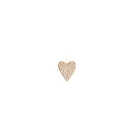 Medium Heart with Pave White Diamonds ndash at Jennifer Fisher