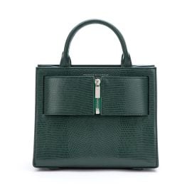 Medium Kuei  Forest Green Lizard Embossed ndash at Brandon Blackwood New York