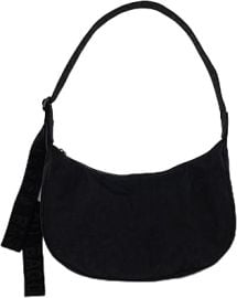 Medium Nylon Crescent Bag - Black 47quot Handbags com at Amazon