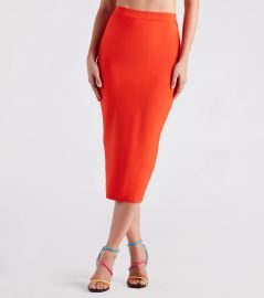 Meet Your Match Bandage Midi Skirt vert Windsor at Windsor