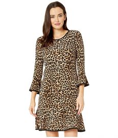 Mega Cheetah Flounce Dress at Zappos