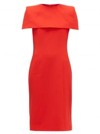 Megan cape-sleeve crepe midi dress at Matches