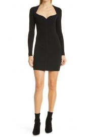 Meggi Sweetheart Neck Long Sleeve Body-Con Dress at Nordstrom