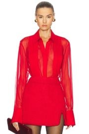 Meghan Panelled Silk Blouse at FWRD