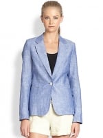 Mehira linen chambray blazer by Joie at Saks Fifth Avenue