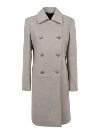 Melange Wool Coat by Givenchy at Ikrix