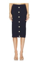 Melania Pointle Knit Skirt In Midnight at Revolve