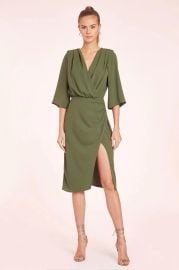 Melinda Dress in Leaf at Amanda Uprichard