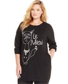 Melissa McCarthy Seven7 Le Meow Sweater at Macys