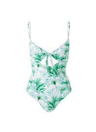 Melissa Odabash Amalfi Palm Bandeau Cut Out Swimsuit Official Website at Melissa Odabash