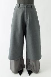 Melitta Baumeister Layered Suit Pants in Bonded Wooly Twill at Antidote