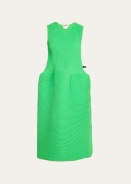 Melitta Baumeister Ripple Pleat Sleeveless Midi Dress at Bergdorf Goodman