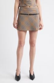 Melo Belted Plaid Minskirt at Nordstrom Rack