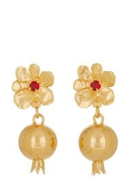 Melograno Earrings in Gold - Ruby Mondo Mondo at Mondo Mondo