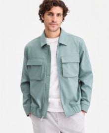 Men\'s Athlux Harrington Collar Full-Zip Jacket, Macy\'s Exclusive at Macys
