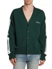 Men\'s Bones Cotton V-Neck Cardigan - Evergreen - at Saks Fifth Avenue