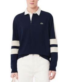 Men\'s Classic-Fit Stripe Polo Sweatshirt at Macys