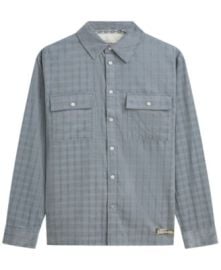 Men\'s Corduroy Checked Relaxed-Fit Long Sleeve Shirt at Macys