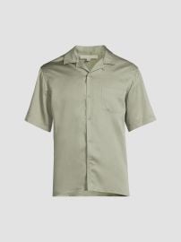 Men\'s Core Vacation Relaxed Short-Sleeve Shirt - Sage - at Saks Fifth Avenue