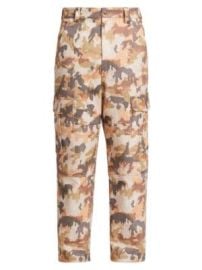 Men\'s Elyo Camo Cargo Pants - Camel - at Saks Fifth Avenue