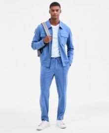 Men\'s Heather Ponte Pants, Macy\'s Exclusive at Macys