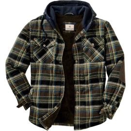 Men\'s Legendary Whitetails Camp Night Berber Lined Hooded Flannel Shirt Jacket at Kohls