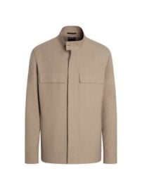 Men\'s Linen Overshirt - Light Taupe - at Saks Fifth Avenue